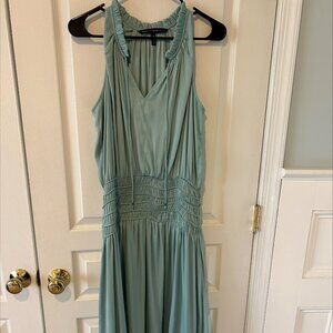 WHBM smocked waist dress - in sea green